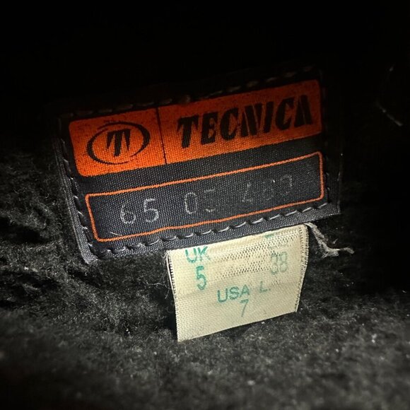 Tecnica Skandia Apres Ski Skiing Goat Hair Black Winter Fur Boots Size 7 Women - Picture 5 of 8